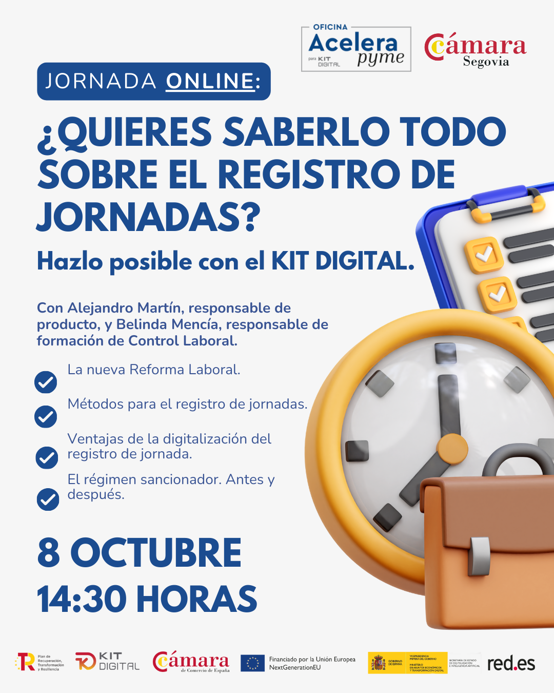 ¿Quieres saberlo todo sobre el Registro de Jornadas? Hazlo posible con el Kit Digital