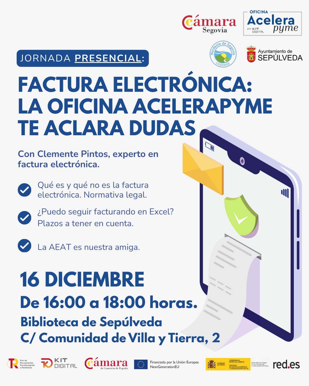 Factura electrónica, la Oficina Acelerapyme te aclara tus dudas